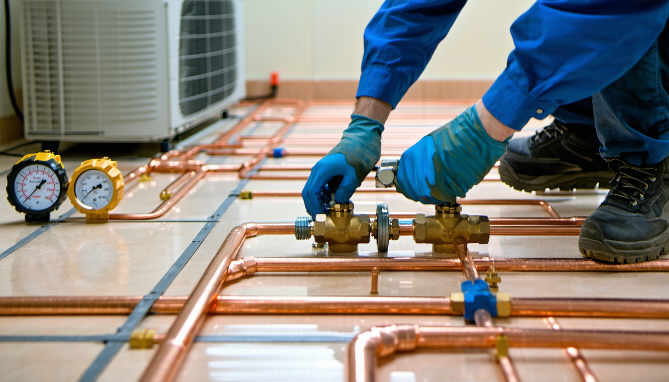 apprenez à ajuster le débit d'une balance hydraulique pour garantir un chauffage au sol optimal. découvrez des conseils pratiques et des techniques pour améliorer l'efficacité énergétique de votre système de chauffage.