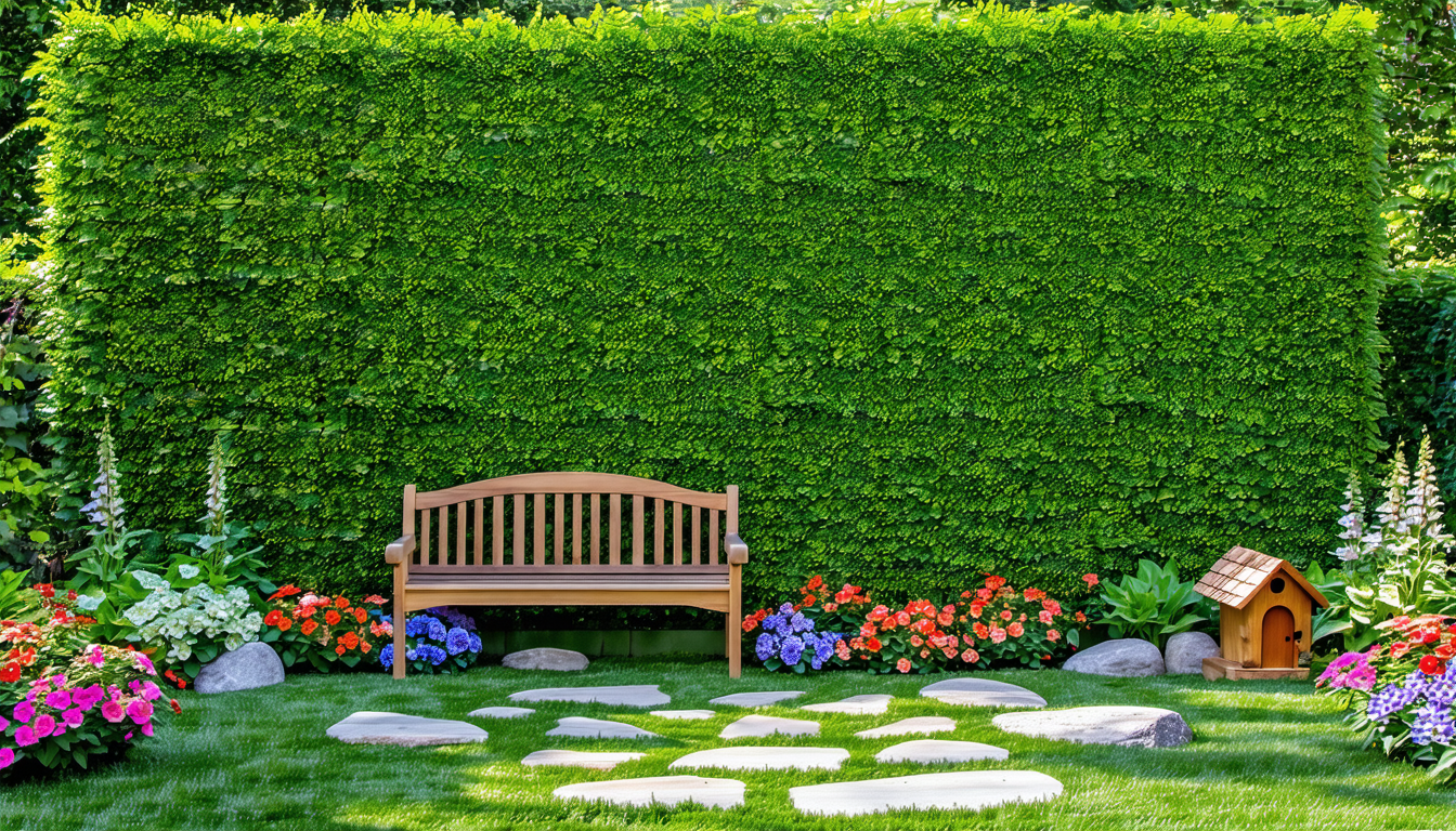 découvrez les avantages d'une haie artificielle pour embellir votre jardin. optez pour une solution esthétique et durable qui nécessite peu d'entretien, tout en préservant votre intimité et en ajoutant une touche de verdure à votre espace extérieur.