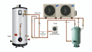 Le raccordement d’un ballon d’eau chaude sanitaire (ECS) en série avec une pompe à chaleur (PAC) est une solution technique privilégiée pour optimiser la production d’eau chaude tout en maximisant les performances énergétiques. Cependant, ce montage requiert une vigilance particulière [&hellip;]