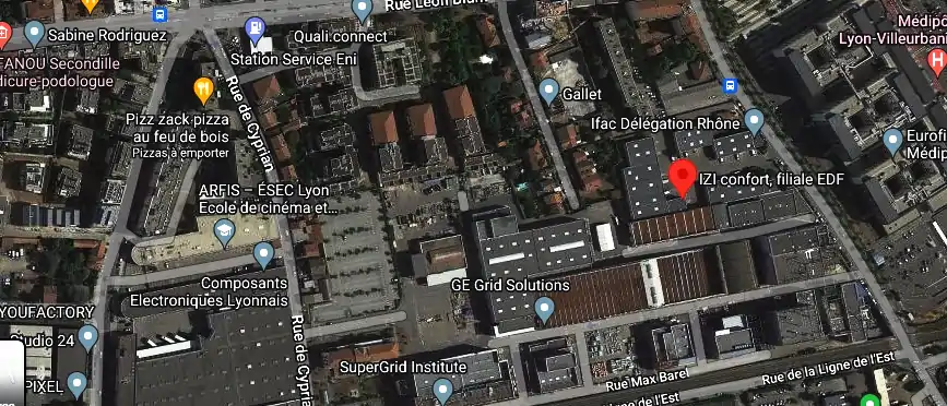 IZI confort, filiale EDF à Villeurbanne